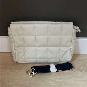 Summer & Rose Cream Quilted Crossbody Bag